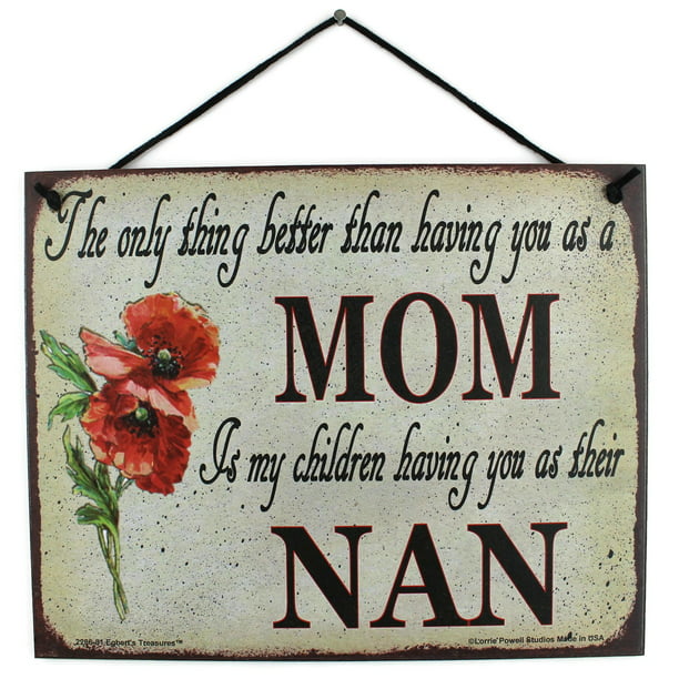 New Mum Nan Grandma Wooden Blooming Floral 4"x6" Photo Frame Home DecorationGift